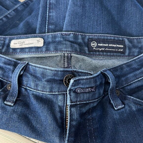 Adriano Goldschmied Women The Club Flared Blue Denim Jeans Size 27R - Picture 8 of 12